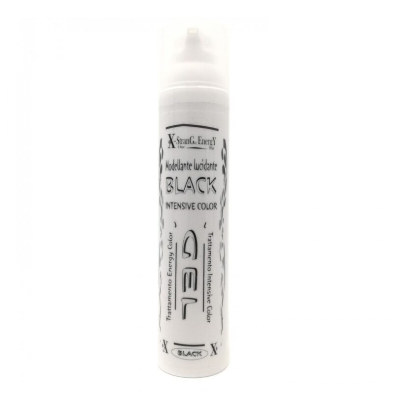 Gel Modellante Lucidante Coprente per Capelli Grigi Colore Nero 100Ml Made In Italy